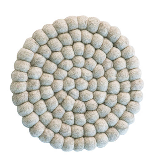 Bianca Lorenne - Pecora Oatmeal Felted Trivets / Set of Two